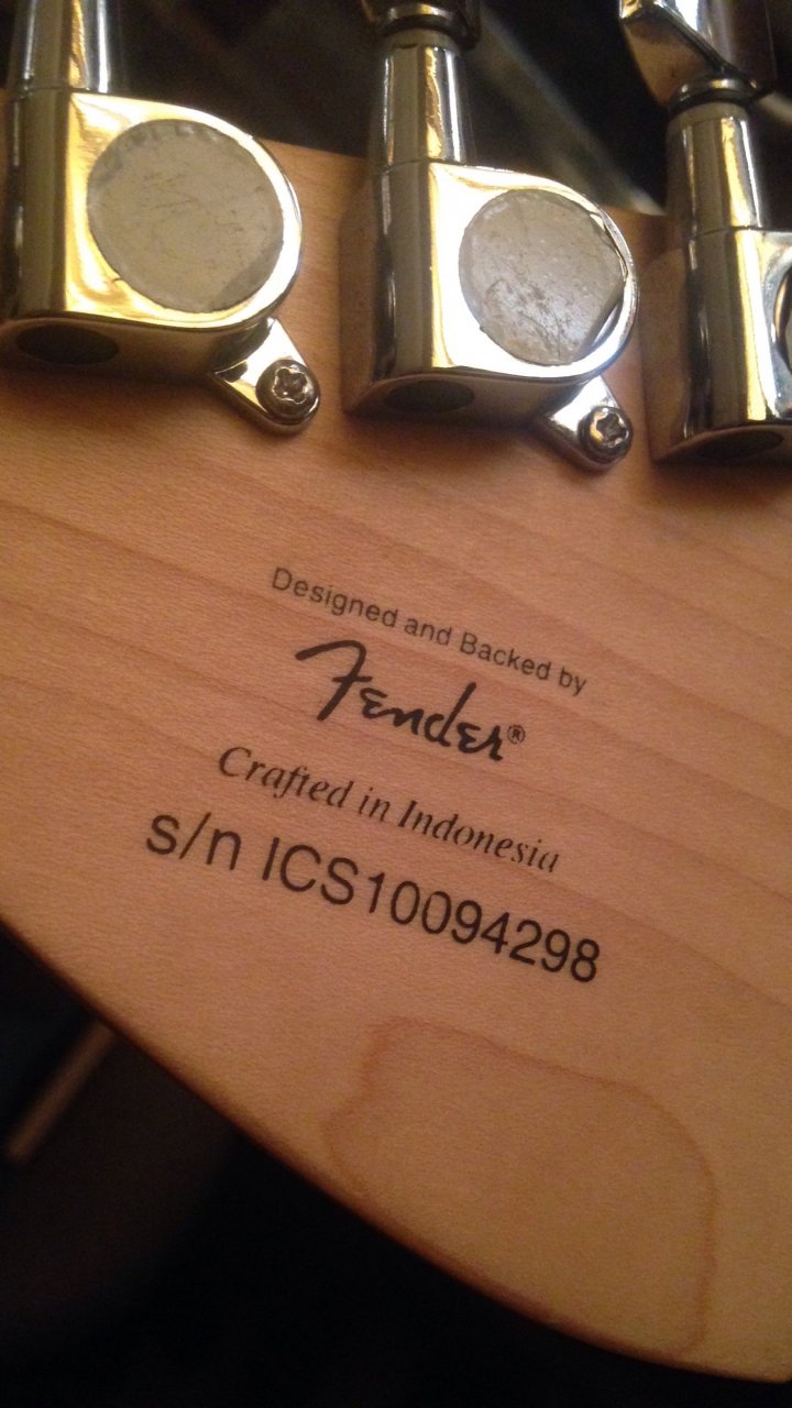 squier stratocaster ics serial number
